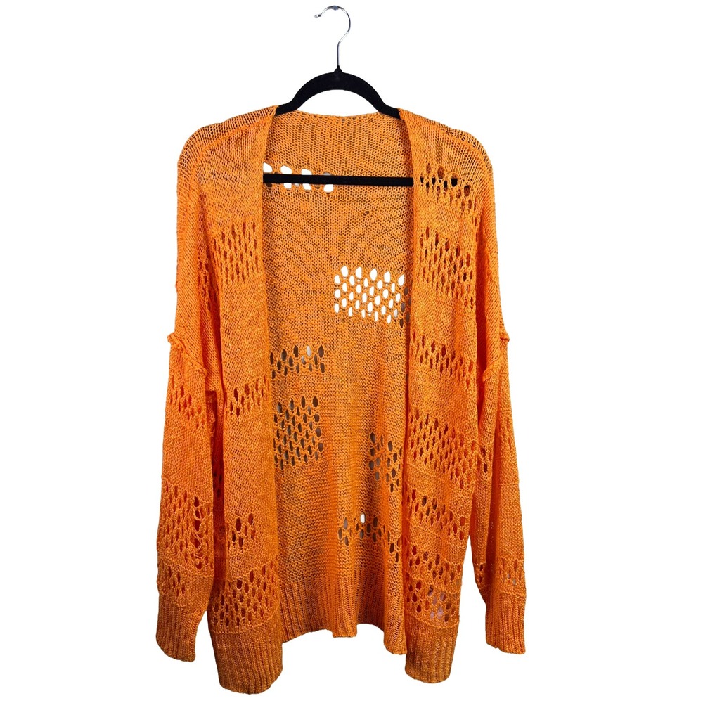 Unbranded Open Knit Cardigan Sweater 2020s Women's XL Boho Grunge